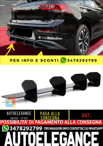 ⭐DIFFUSORE ADATTO PER VW Golf 8 Berlina dal 2020⭐