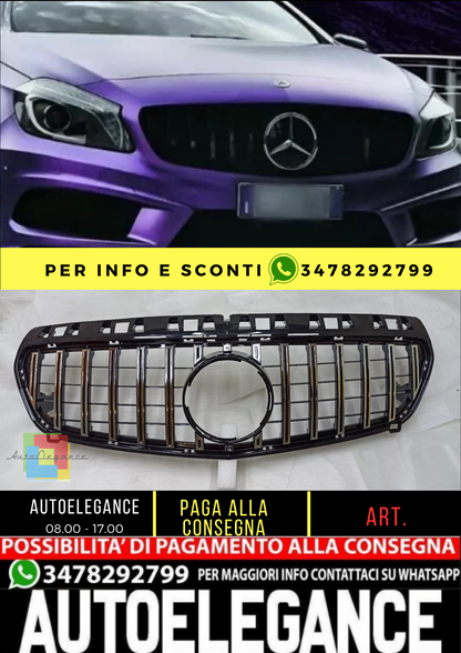 💥Griglia Raffreddatore GT Adatto per Mercedes Benz W176 A Kl 2012 - 2015💥