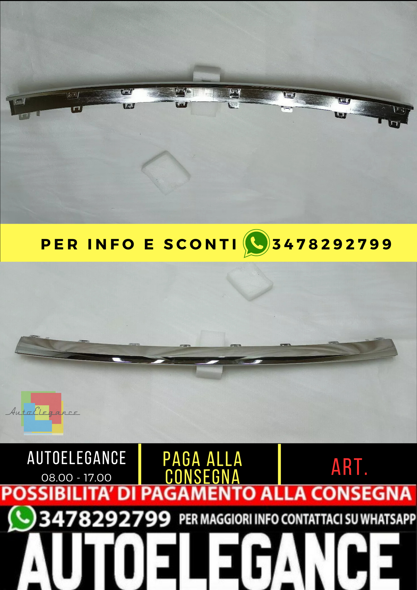 ⭐Modanatura paraurti anteriore adatto per Mercedes Benz W205 C Kl 2018⭐