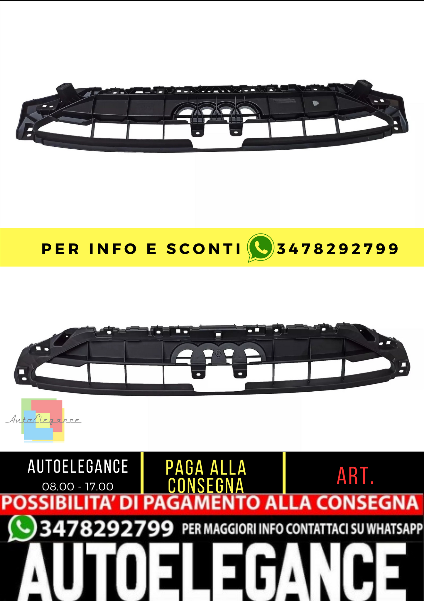 💥PARAURTI PIASTRA POSTERIORE ADATTO PER Audi A4 B9 2020💥