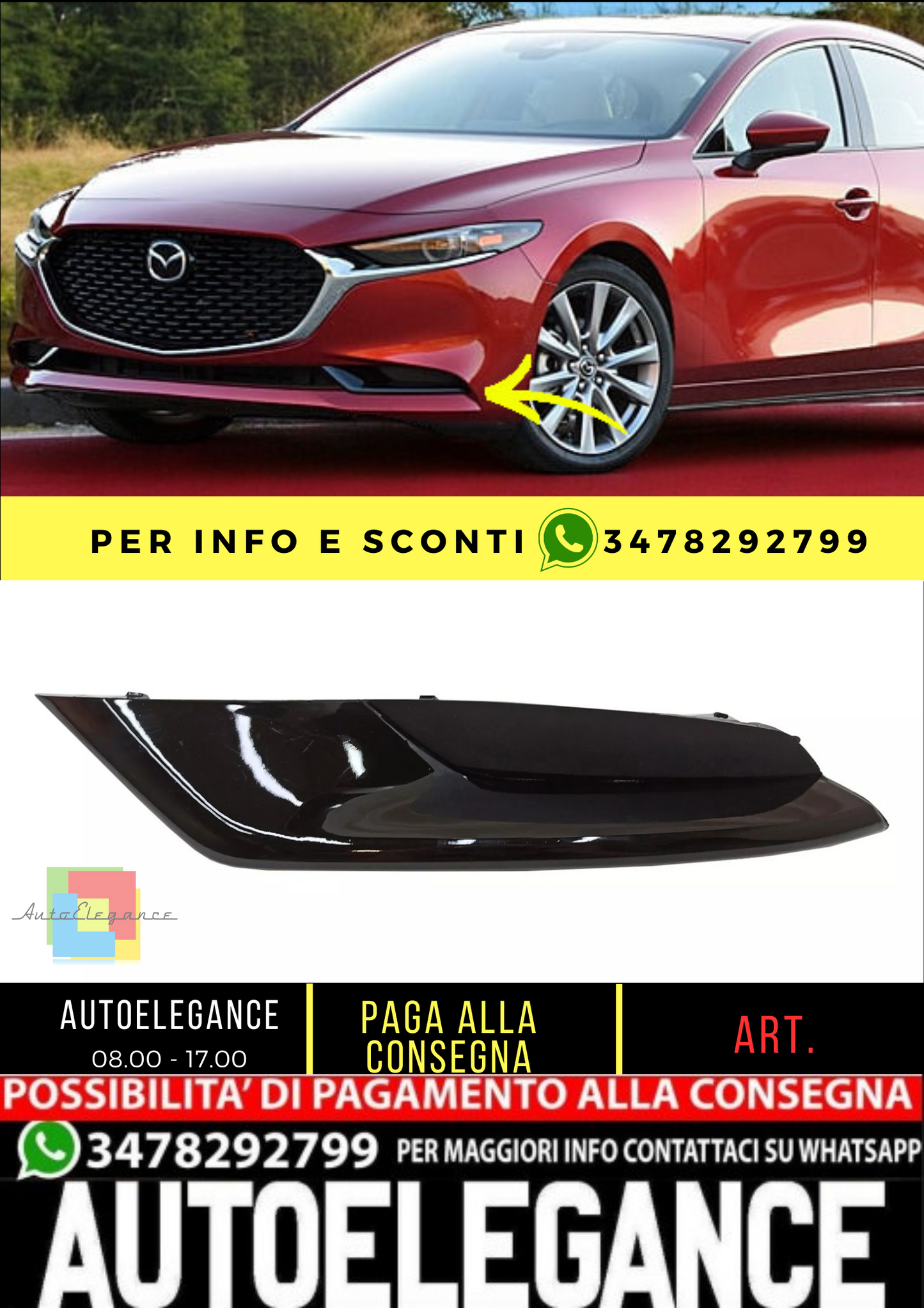 💥GRIGLIA DI VENTILAZIONE ADATTO PER Mazda 3 2019💥