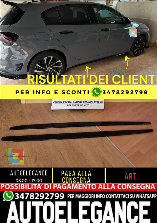 🔥Glossy black underskirts suitable for fiat tipo hatchback🔥