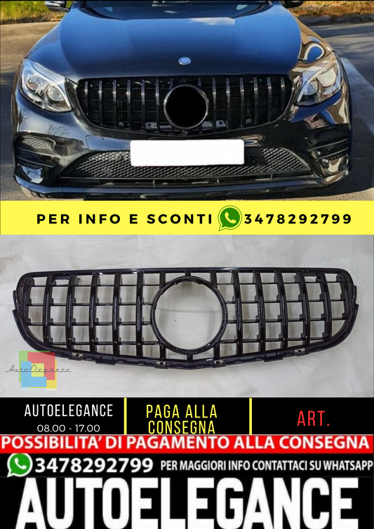 💥GRIGLIA RADIATORE ARGENTO DIAMANTE  ADATTO PER Mercedes Benz GLC Classe X253💥