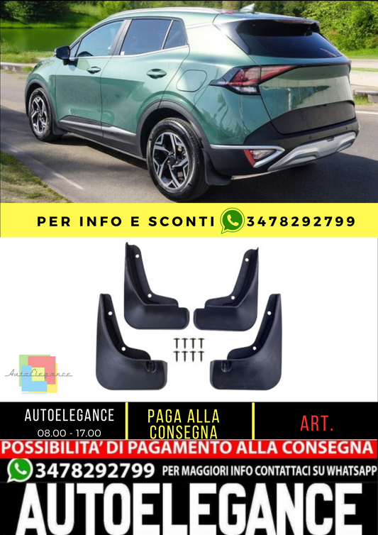✨Set paraspruzzi premium anteriore e posteriore adatto per Kia Sportage NQ5 dal✨