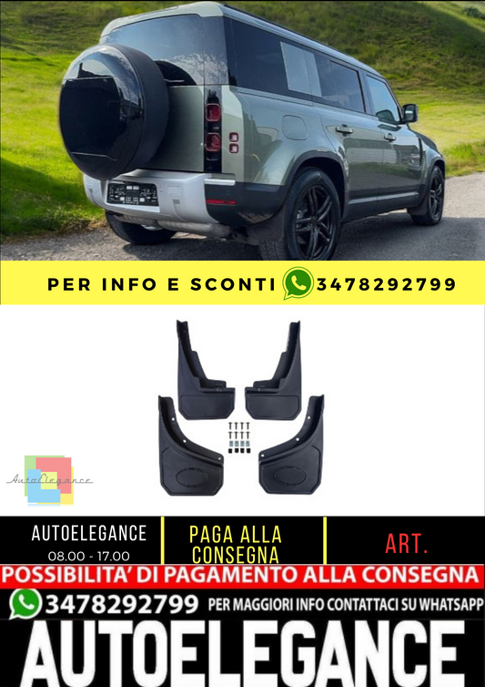 ✨Set paraspruzzi premium anteriore e posteriore per Land Rover Defender L663 da✨
