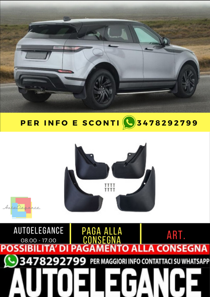 ✨Set paraspruzzi premium anteriore e posteriore per Range Rover Evoque L551 dal✨
