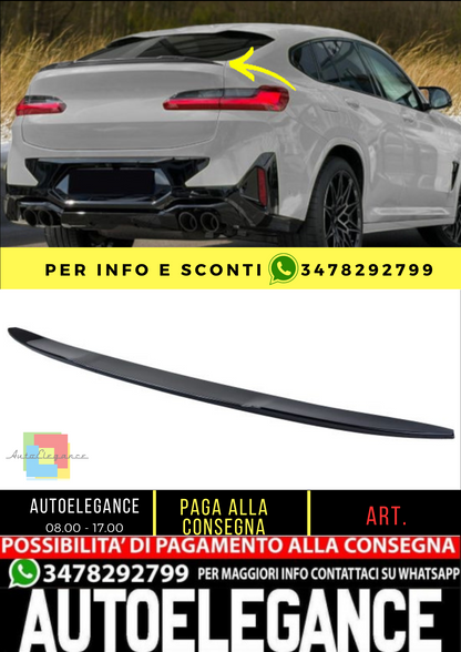 ✨Spoiler posteriore sportivo lip performance nero lucido adatto per BMW X4 G02 ✨