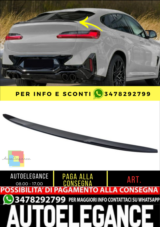 ✨Spoiler posteriore sportivo lip performance nero lucido adatto per BMW X4 G02 ✨