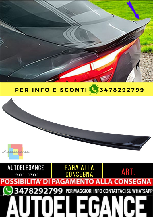 ✨Spoiler posteriore sportivo nero lucido per Kia Stinger 2017-2023✨