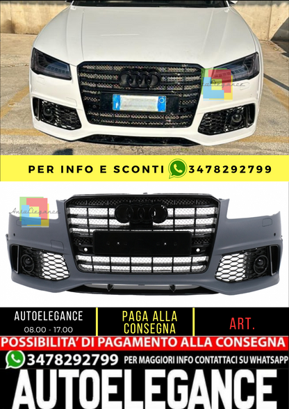 ✨Paraurti anteriore adatto per Audi A8 D4 Facelift D4.5 (2014-2017) RS Design✨