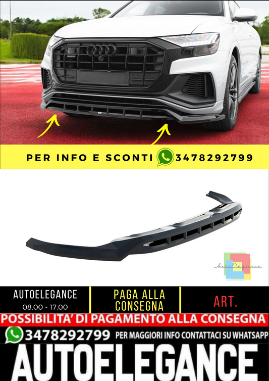 ✨SPLITTER ADATTO PER Audi SQ8 / Q8 S-Line Mk1✨