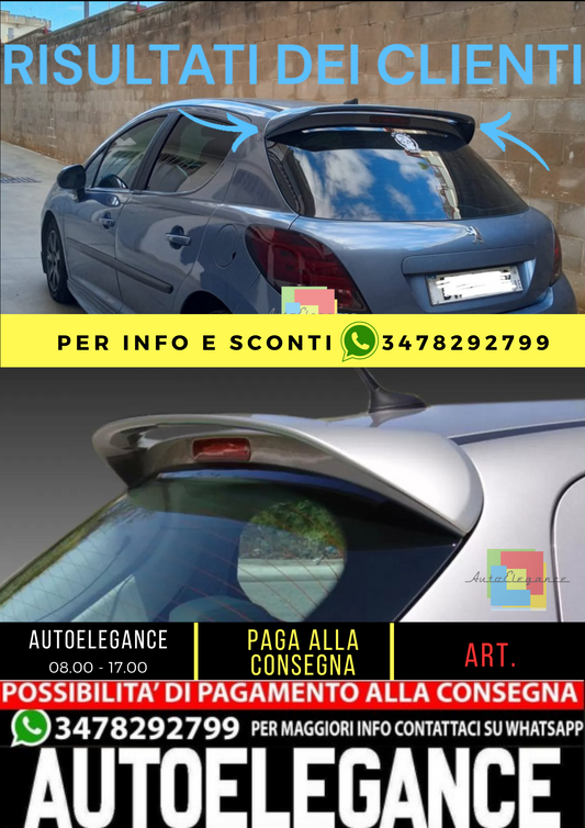 🔥SPOILER ADATTO  PER PEUGEOT 207  LOOK SPORTIVO🔥