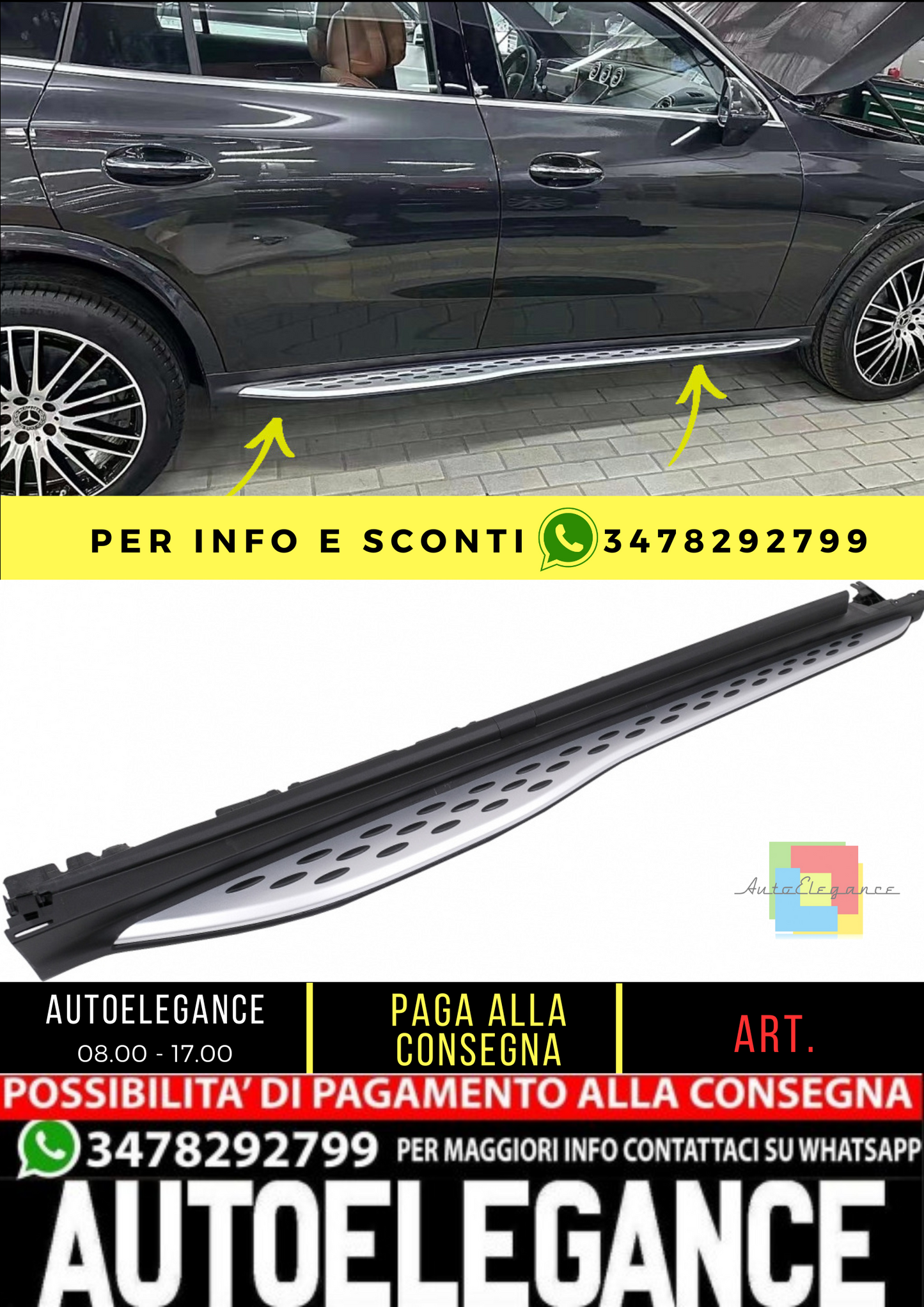 💥PEDANE ADATTO PER Mercedes Classe GLC X254 Coupé C254 (2022-up)💥