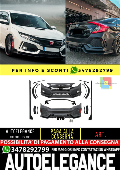 🔥BODYKIT SUITABLE FOR Honda Civic MK10 FC FK (2016-Up) Sedan Type R-Design🔥 