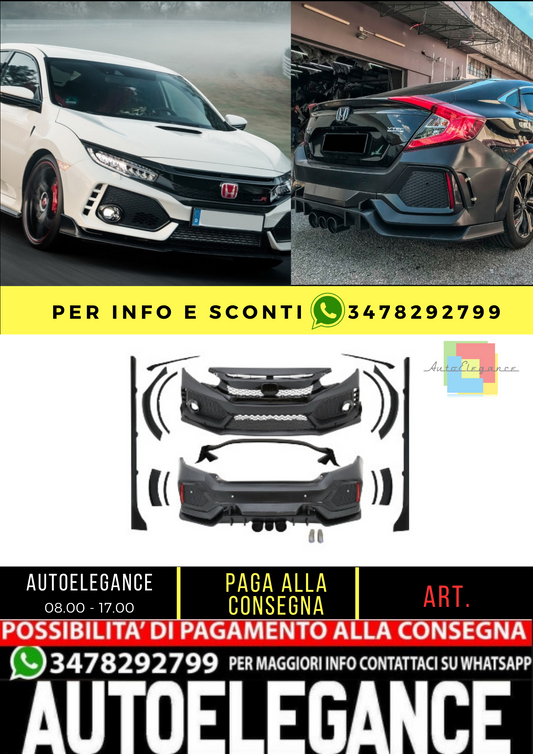 🔥BODYKIT SUITABLE FOR Honda Civic MK10 FC FK (2016-Up) Sedan Type R-Design🔥 