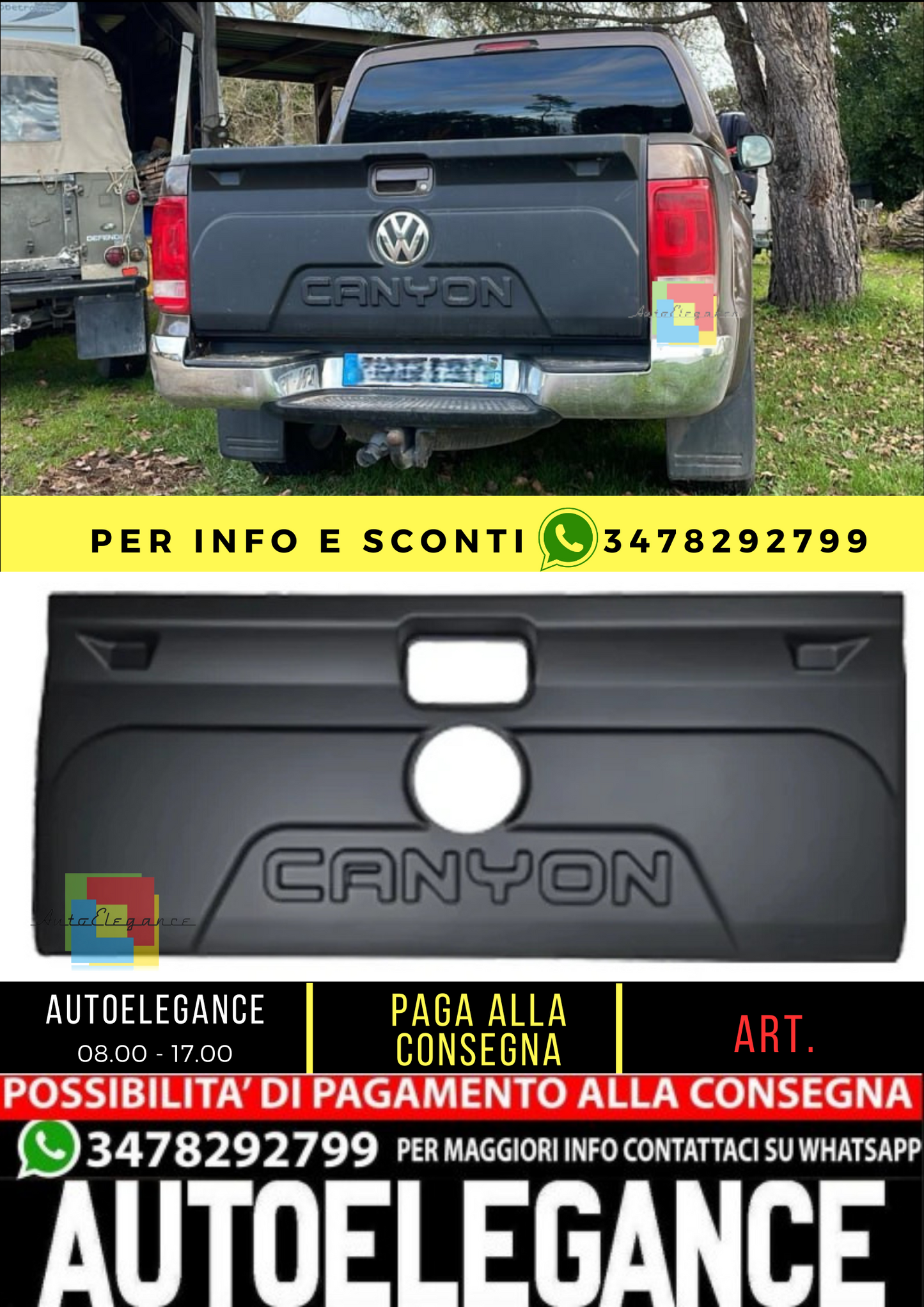 💥Copertura Del Portellone Posteriore adatto per VW Amarok MK1-MK1 Facelift 10💥