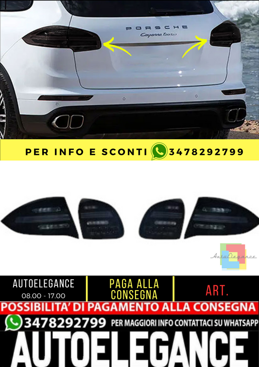 ⭐SET DI FARI POSTERIORI ADATTO PER Porsche Cayenne 2010 - 2018⭐