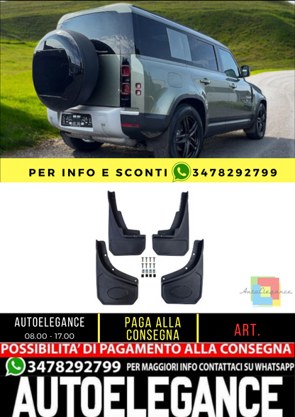 ✨Set paraspruzzi premium anteriore e posteriore per Land Rover Defender L663 ✨