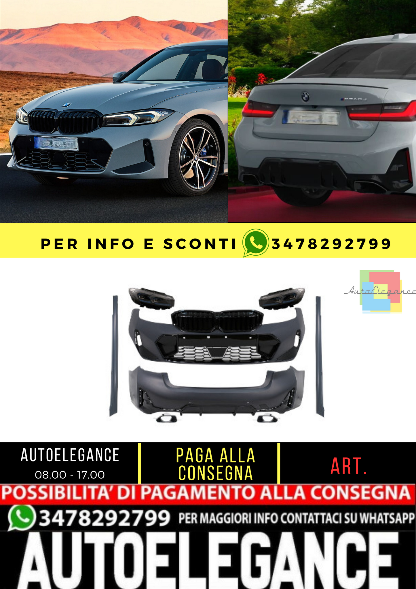 🔥BODYKIT SUITABLE FOR BMW 3 Series G20 Sedan (2018-2022) Update to desi🔥 