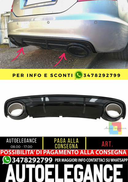 ⭐Diffusore d'aria per paraurti posteriore adatto per Audi A6 C6 4F 04-08⭐