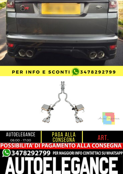 ✨Sistema di scarico completo adatto per Range Rover Sport L494 (2014-2017) con ✨