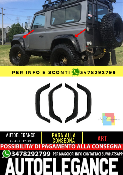 ✨Passaruota adatti per Land Rover Defender (1990-2016) Glossy Piano Black✨