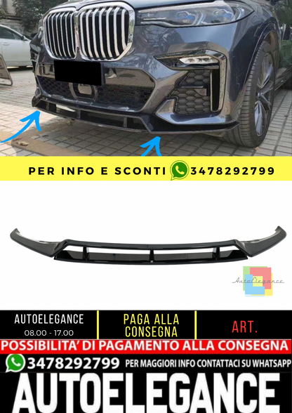 🔥splitter paraurti anteriore adatto per BMW X7 G07 LCI M Sport (20-Up) Piano🔥