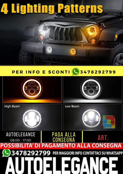 💥FARI ANTERIORE ADATTO PER Jeep Wrangler JK TJ LJ💥