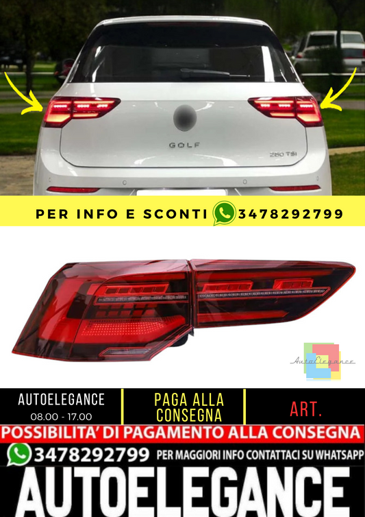 🌟FARI POSTERIORI ADATTO PER VW Golf 8 MK8 2021 2022🌟