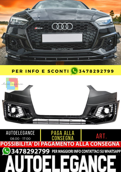 🔥Paraurti anteriore RS 2020 adatto per Audi A5 (8T) Coupe Cabrio Sportback🔥