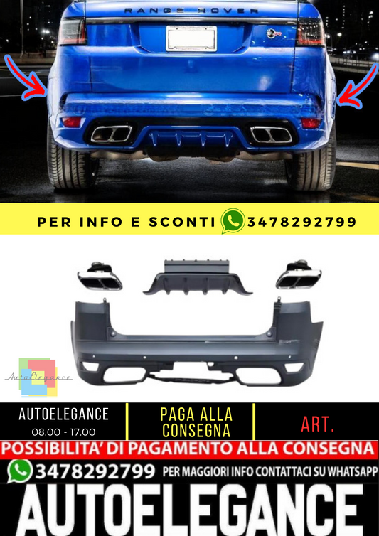 ✨Rear Bumper SVR 18+Look Fit For Range Rover Sport L494 (2013-2021)✨