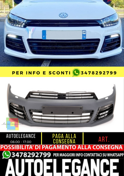🌟Paraurti anteriore R Look e LED DRL adatto per VW Scirocco III (2008-2014)🌟