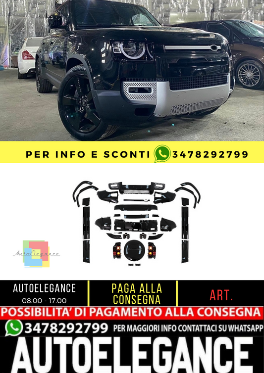 ✨BODYKIT SUITABLE FOR Land Rover Defender SUV L663 (2019-Up) Piano Black✨