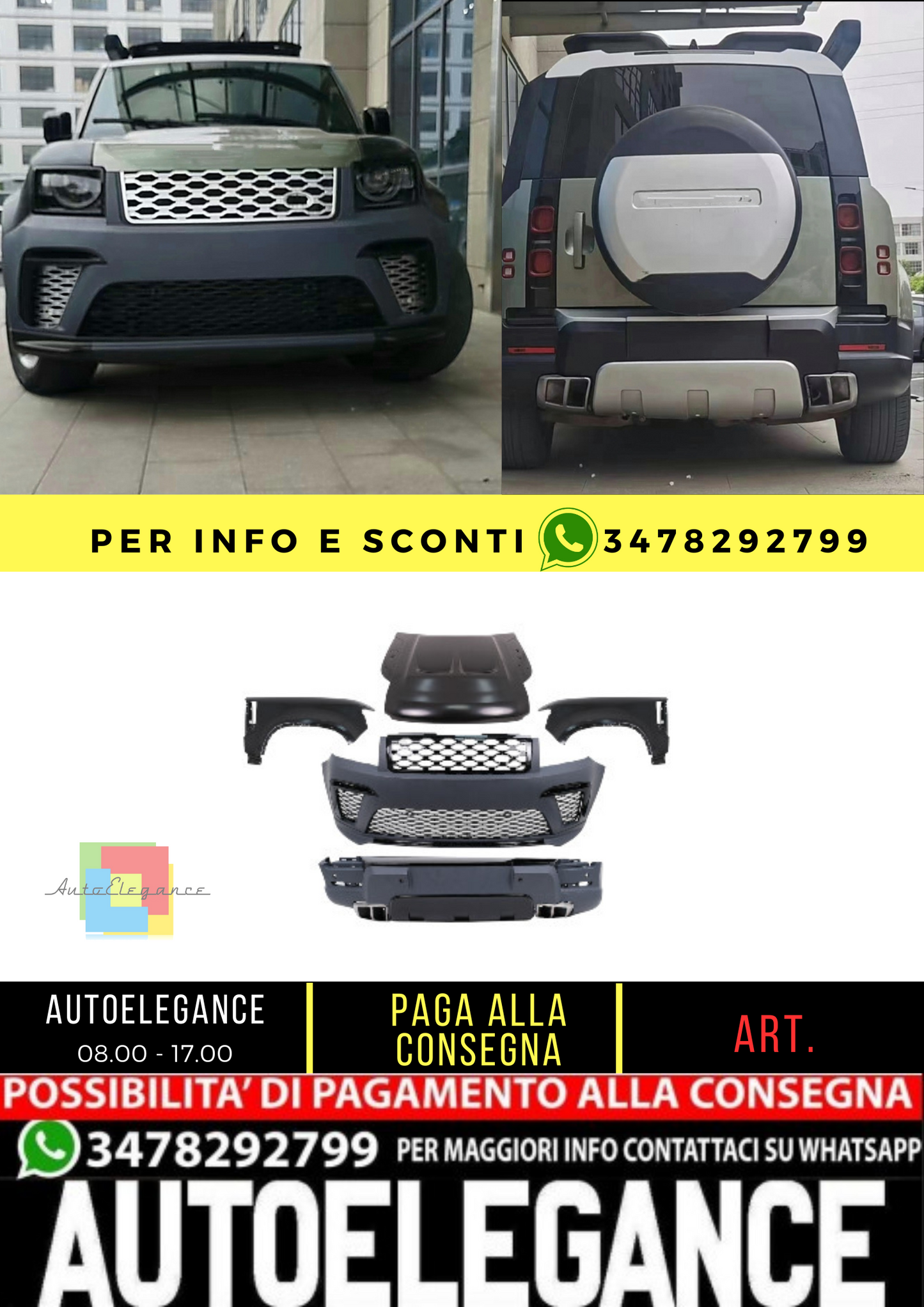 ✨BODYKIT SUITABLE FOR Land Rover Defender SUV L663 (2019-Up)✨