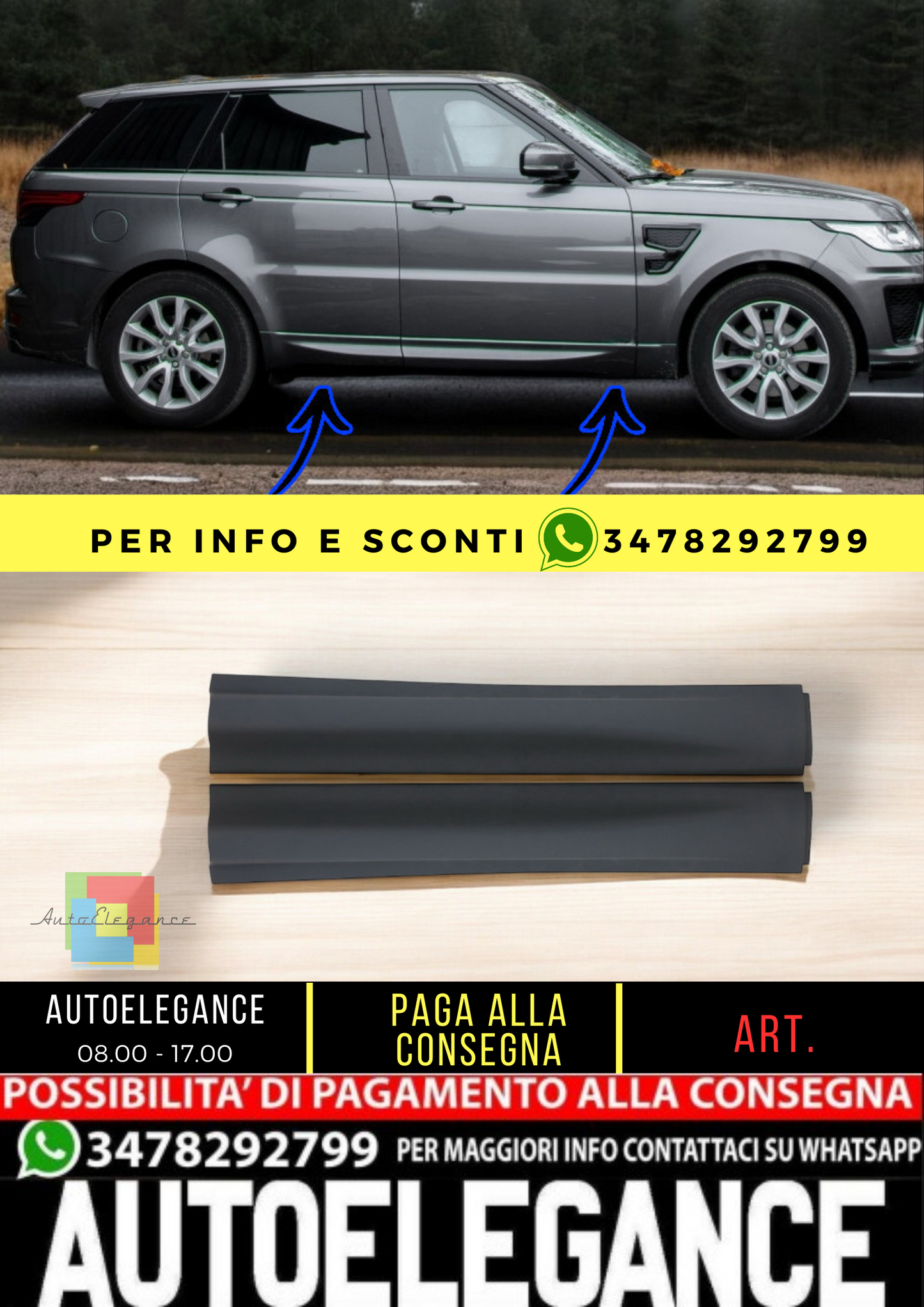 ✨Modanature per porte anteriori adatte per Land Rover Range Rover Sport L494 13✨