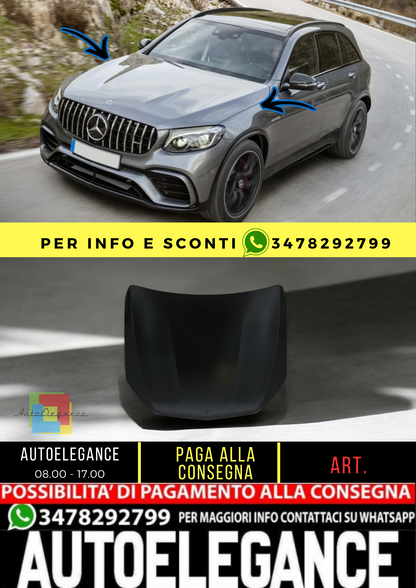 💥Cofano motore adatto per Mercedes GLC SUV X253 Coupe C253 (2015-Up)💥