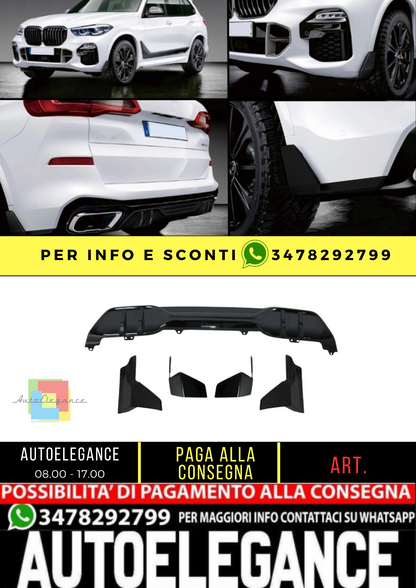 🔥BODYKIT aero Paraurti anteriore labbro e diffusore adatto per BMW X5 G05🔥