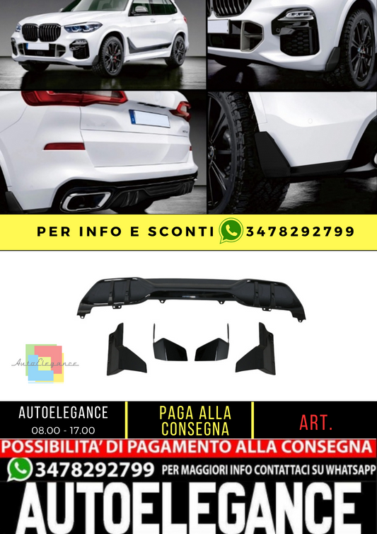 🔥BODYKIT aero Paraurti anteriore labbro e diffusore adatto per BMW X5 G05🔥