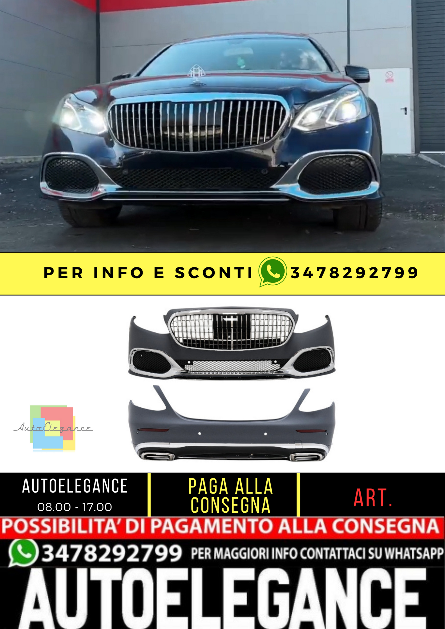 🔥BODYKIT SUITABLE FOR Mercedes E-Class W213 (2016-2019)🔥