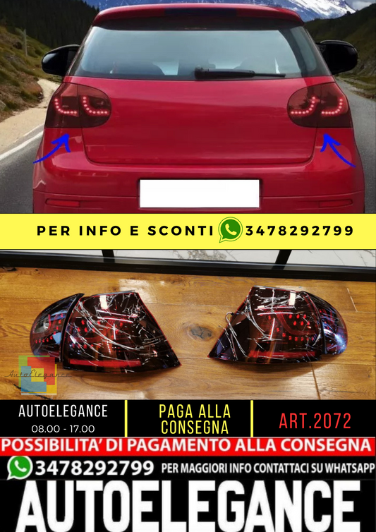 💥2072 FARI POSTERIORI ADATTO PER VW GOLF 5 2003-2008 LOOK URBAN💥