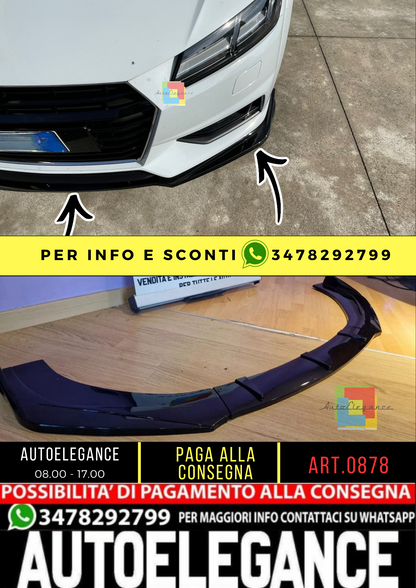 🔥0878 SPLITTER SOTTO PARAURTI ANTERIORE AUDI TT 8J ABS SPORTIVO SPOILER RSTT🔥