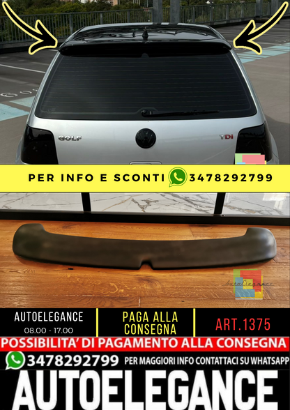🌟1375 SPOILER TETTO ADATTO PER VW GOLF 4 1997-2006 LOOK TUNING GREZZO🌟