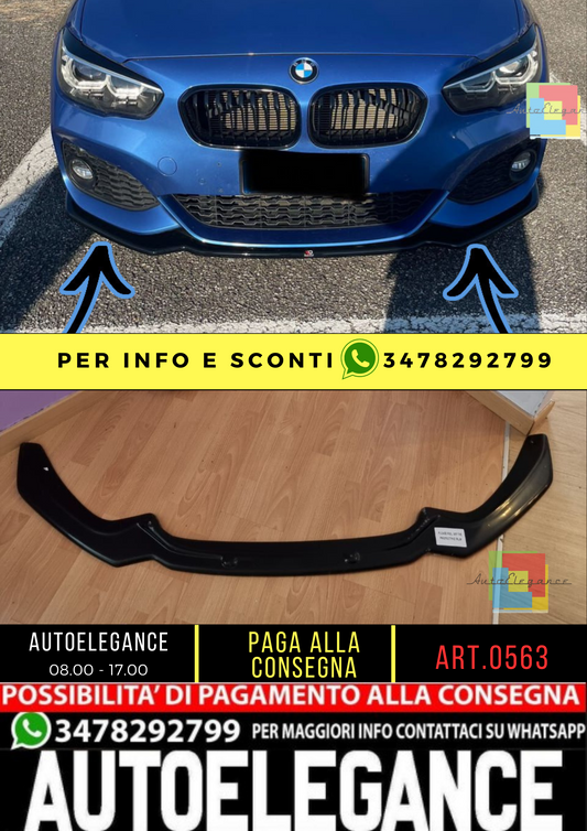 🔥0563🔥🔥SPLITTER SUITABLE FOR BMW 1 SERIES F20 F21 2015-2019 MSPORT BLACK🔥🔥 