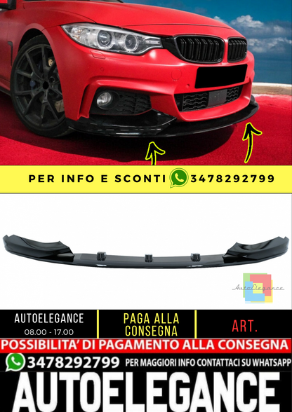 🔥SPLITTER paraurti anteriore adatto per BMW Serie 4 F32 Coupé F33 Cabrio F36 🔥