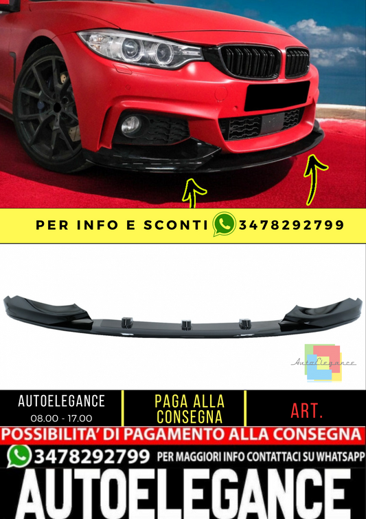 🔥SPLITTER paraurti anteriore adatto per BMW Serie 4 F32 Coupé F33 Cabrio F36 🔥