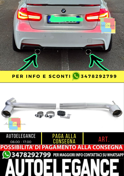 Conversione tubo di scarico duplex per BMW F30 F31 F32 F33 F36 418 420