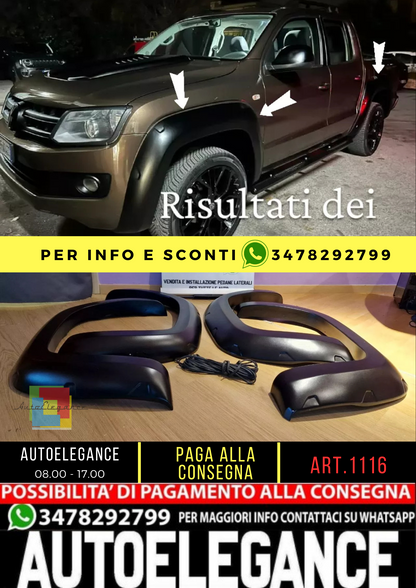 ⭐1116 PARAFANGHI ALLARGATI ADATTO PER VW AMAROK 2010-2016⭐