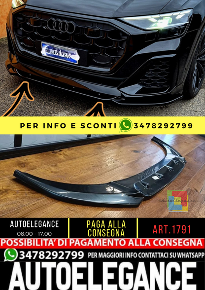 ⭐1791 Splitter anteriore adatto per AUDI RS Q8 Mk1 2019+⭐