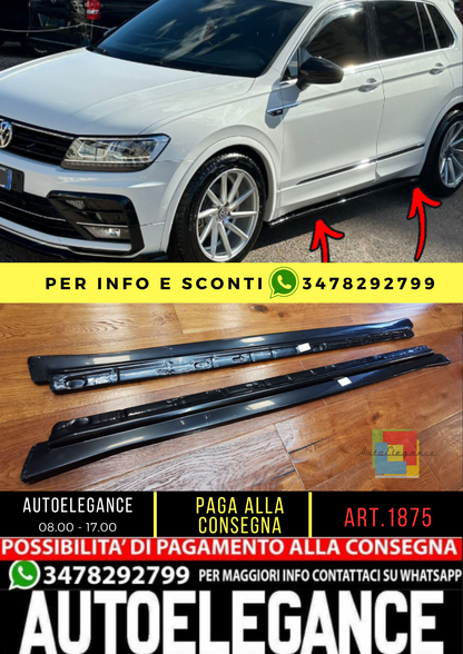 ✨Minigonne laterali adatti per VW Volkswagen Tiguan MK 2 R Line 15-20 2 Pcs) ✨
