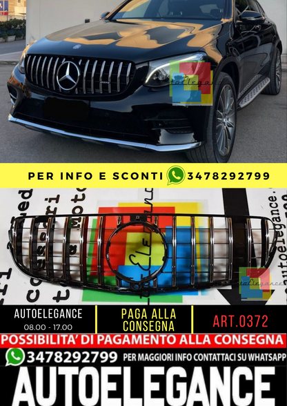 🌙0372 Radiatore Griglia Cromata adatto per Mercedes GLC X253 Coupé C253 15-19🌙